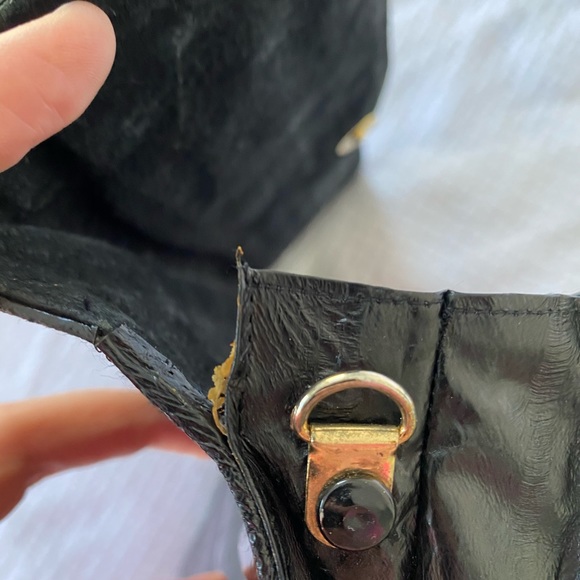 Genuine Black Eel Skin Envelope Clutch - Picture 7 of 8